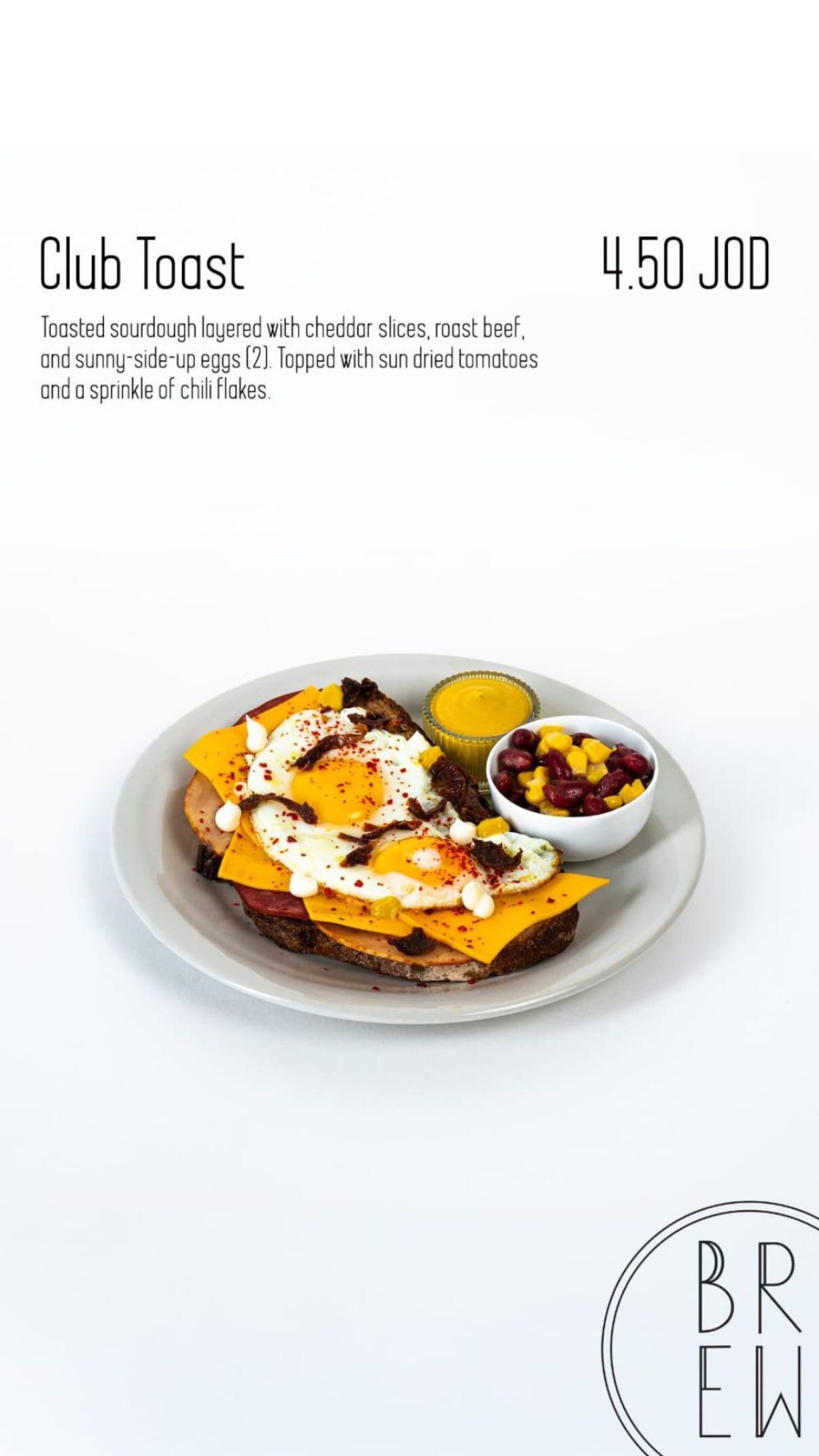 Breakfast option 6 at Brew