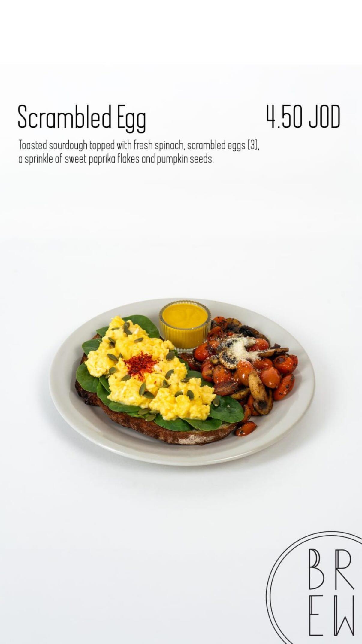 Breakfast option 9 at Brew